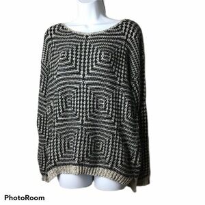 𝅺escio Funky Flair Geometric Print Sweater